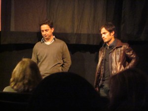 Pablo Larrán and Gael García Bernal at the Q&A for 'No.'